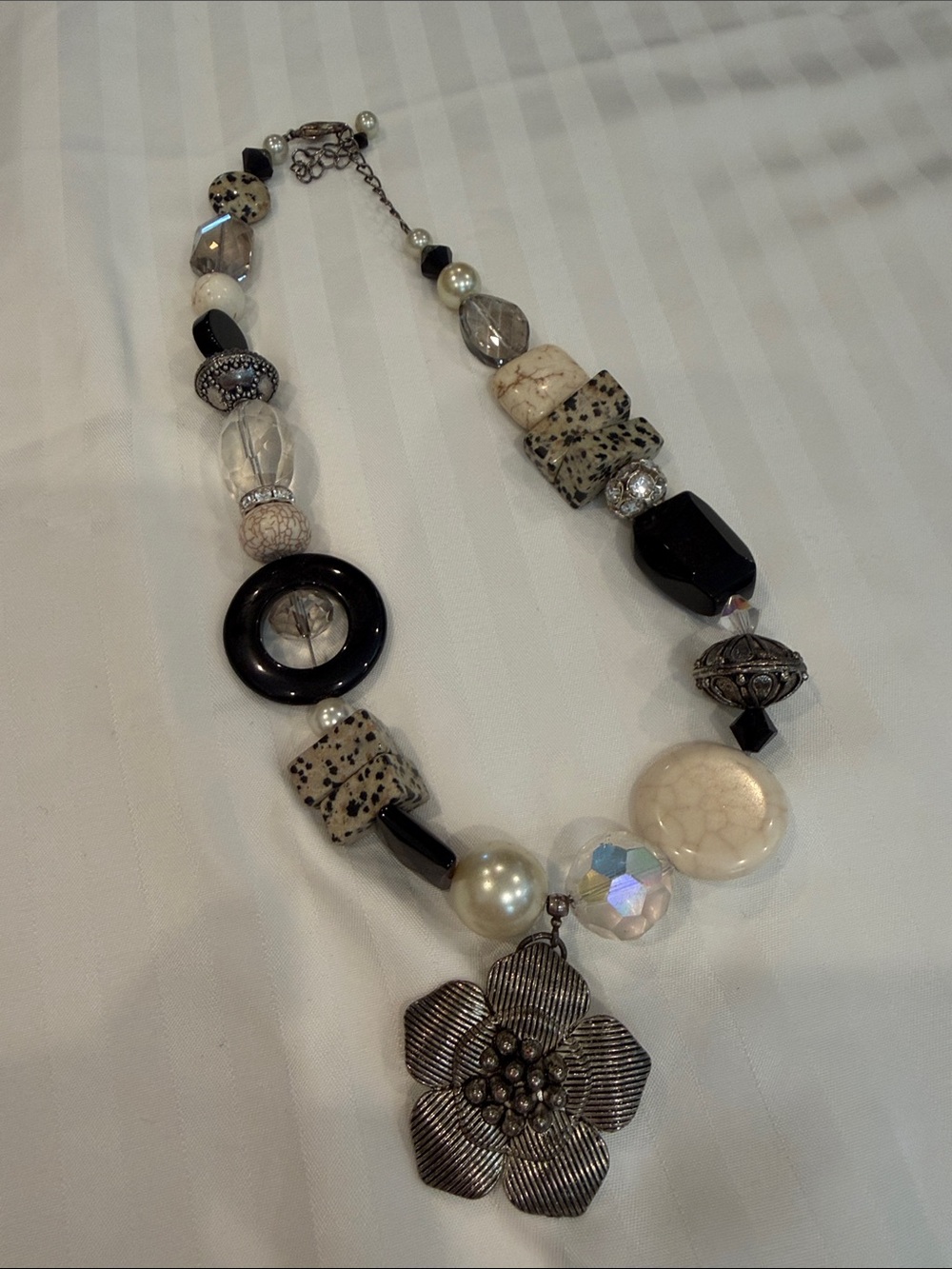 Assorted Women's Beaded Necklaces - Blue, Multicolor, Silver, Black - Picture 9 of 10